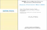 IWMI-TATA WATER POLICY RESEARCH PROGRAM - Tewari... · 2016. 10. 6. · This is a pre-publication discussion paper prepared for the IWMI-Tata Program Annual Partners' Meet 2002. Most