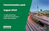 Communication pack August 2019 - Home | FloorNZ · 2019. 11. 5. · Peter Reidy - Fletcher Construction ChrisBunny - MBIE 4. Workforcecapability Bill Newson –e Tū Iona Holsted