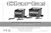 OPERATION & MAINTENANCE INSTRUCTIONS010311515... · 2020. 8. 10. · Suitable Battery Type Lead Acid, GEL, WET, AGM with 12/24 voltages Minimum Battery Size 5 AH Maximum Battery Size