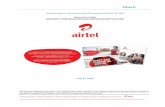 Quarterly report on the results for the first quarter ended June ......Quarterly report on the results for the first quarter ended June 30, 2016 Bharti Airtel Limited (Incorporated