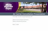Air Carrier Consultation Presentationflyalbany.com/uploads/files/PFC_Application_4...Airline Consultation Presentation PFC #4 Application Project Level of Proposed number Project title