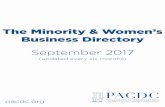 The Minority & Women's Business Directorypacdc.org/2017/wp-content/uploads/2017/05/...Interiors Cecelia Denegre info@cdaandi.com (215) 893-9050 1550 Latimer St, 3rd floor Philadelphia,