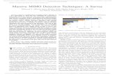 Massive MIMO Detection Techniques: A Surveyjultika.oulu.fi/files/nbnfi-fe202002185732.pdf · 2020. 2. 18. · Massive MIMO Detection Techniques: A Survey Mahmoud A. Albreem, Senior