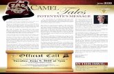 JUNE CAMELTales VOLUME 62, No. 5  · 6/6/2020  · PAGE 2 • Camel Tales • June 2020 El Zagal Camel Tales Published monthly for El Zagal Temple, Shriners International 1429 North