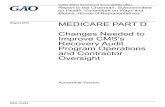 GAO-15-633 Accessible Version, Medicare Part D: Changes … · 2015. 9. 14. · RAC program to Part D, and required CMS to enter into a Part D RAC contract by December 31, 2010, among