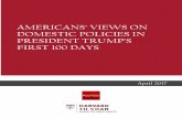 AMERICANS’ VIEWS ON DOMESTIC POLICIES IN ......2017/04/25  · Trump voters and Republicans more generally.7 This suggests President Trump and Congressional Republicans would likely