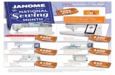 Choose Your Machine...The Home Depot® with purchase of select models!* Sewing TIONAL FREE MONTH GIFT * VALID September 1 - 30, 2020 *The Home Depot® gift card is obtained by manufacturer’s