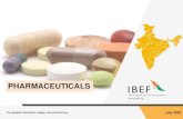 PHARMACEUTICALS · The biggest export destination for Indian pharma product is the US. In FY20, 32.1 per cent of India’s pharma exports were to the North America, followed by 17.96