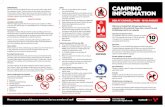 EMERGENCIES INFORMATION BSB Camping leaflet.pdf · Conspiracy Rising taking over and rocking into the night. Items not allowed in the campsite For everyone’s safety and enjoyment,