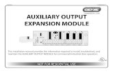 AUXILIARY OUTPUT EXPANSION MODULEAOM 3.1 Section 3: Installation MX Operators 1. Turn off supply power to the operator. • Locate supply power disconnect. • Disconnect supply power.
