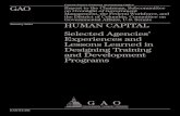 GAO-04-291 Human Capital: Selected Agencies' Experiences ... · Designing Training and Development Programs GAO-04-291. GAO identified important lessons learned from five federal