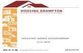HOUSING NEEDS ASSSESSMENT - Brampton · This Housing Needs Assessment is being undertaken in support of Brampton’s Affordable Housing Strategy, Housing Brampton, and is a Phase