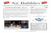 Air Bubbles - North Shore Frogmen's Club · 2012. 5. 5. · Visit our website at 1 Air Bubbles The Newsletter of the North Shore Frogmen’s Club Volume 54, Number 5 May 2012 Presidents’