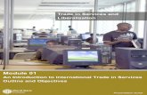 Trade in Services and Liberalization · 2017. 4. 21. · Trade in Services and Liberalization Module 01: An Introduction to International Trade in Services - Outline and Objectives