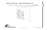 Drying Tumbler Parts Manual - CScom · 2018. 12. 12. · Parts . Drying Tumblers Stack 30 Pound (300 Liter) CapacityST4 Refer to Page 3 for Model Numbers T464P_70185001 ST A RT 25