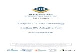 Chapter 17: Test Technology Section 09: Adaptive Test · 2019. 10. 8. · Companies should target specific Adaptive Test applications aimed at their product requirements and target