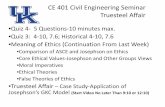 CE 401 Civil Engineering Seminar Truesteel Affairjrchee0/CE 401 OLD (No Longer...•Josephson’s Six Pillars of Character: 1 Trustworthiness 2 Responsibility 3 Respect 4 Justice and