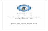 City of Pomona Part-Time Management/Confidential … · 2020. 9. 2. · City of Pomona Part-Time Management/Confidential Plan September 16, 2019 4 2. SALARY RANGES. The salary ranges
