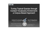Tuning Topical Queries through Context Vocabulary ...ir.cs.uns.edu.ar/publications/downloadextra/4.pdf · Inteligencia Artificial CONICET AGENCIA. Introduction. Tuning Topical Queries