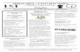 SPRING HILL * CITYVIEW TIMES COMMUNITY NEWSLETTERachievements, recipes, garden hints, household hints, church announcements, birth announcements, obituaries, etc. e history of Spring