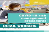 COVID-19 risk management procedures RETAIL WORKERS · COVID-19 Risk management procedures 4 FURTHER SOURCES OF INFORMATION National Retail Association dedicated website: nracoronavirus.net.au