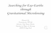 DJ-Searching for Exo-Earths through Gravitational Microlensing pptx · 2009. 5. 11. · Searching for Exo-Earths through Gravitational Microlensing Dharmesh Jain Presentation for