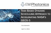 TASK-BASED DYNAMIC SCHEDULING APPROACH TO A NASA’€¦ · » Source nodes –Data Input » Can only have output connections » Data provided directly by the end user » Sink nodes
