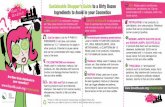 Sustainable Shopper’s Guide to a Dirty Dozen PEG: Widely used in … · 2017. 10. 17. · Sustainable Shopper’s Guide to a Dirty Dozen Ingredients to Avoid in your Cosmetics g
