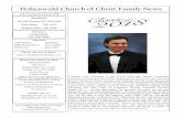 Hohenwald Church of Christ Family News...2018/05/13  · Hohenwald Church of Christ Family News Vol. 73, Issue 19, May 13, 2018 Shepherds Darrell Hinson 931-209-5146 Rick Jones 796-4377