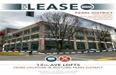 RETAIL RESTAURANT 13 AVE LOFTS€¦ · the recent opening of the Pacific Northwest College of Art, make this area the premier location for retail and restaurants in Portland. The