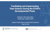 Facilitating and Implementing Team Science During the ECHO’s … · 2018. 11. 28. · Facilitating and Implementing Team Science During the ECHO’s Developmental Phase Christina