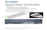 CLEAN-TRAK 2.6 SYSTEM - Nortek Air Solutions · 2017. 1. 12. · cross section, formed either by two adjacent modules or a perimeter extrusion back-to-back with a perimeter module.