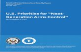 U.S. Priorities for Next Generation Arms Control...Arms Control and International Security Papers Volume 11 Number 1 April 06, 2020 U.S. Priorities for "Next Generation Arms Control"