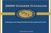 Training and Organizational Development Unit catalog...Training and Development Coordinator (804) 305-7387 Karen L. Hileman Organizational Development Coordinator (804) 537-6634 James