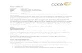POLICY OFFICER - COTA Australia · 2018. 11. 29. · POLICY OFFICER POSITION: Policy Officer SALARY: Negotiable based on experience TERM: Contract position to 30 June 2020 FTE: 1.0
