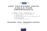 CEF TELECOM 2019 CALLS FOR PROPOSALS...CEF TELECOM 2019 CALLS FOR PROPOSALS CEF-TC-2019-1 Automated Translation eDelivery eIdentification and eSignature eInvoicing Europeana2 1. Introduction
