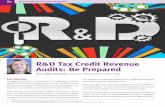 R&D tax credits Revenue audits: be prepared · 2020. 9. 12. · R&D Tax Credit Revenue Audits: Be Prepared Emma Fidgeon-Kavanagh Tax Director, R&D Incentives Practice, KPMG Introduction