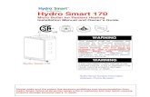 Hydro Smart 170...1 Hydro Smart 170 Micro Boiler for Radiant Heating Installation Manual and Owner’s Guide WARNING This product must be installed and serviced by a licensed plumber,