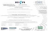 CERTIFICATO N. AS/136/16/S CERTIFICATE No. LICAT S.R.L.€¦ · The use and validity of this certificate are subject to compliance with the RINA document: Rules for the Certification
