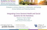 Integrating Cross-Sectoral Health and Social Systems for ...systemsforaction.org/sites/default/files/061219 Valera...Across Delivery and Financing Systems Integrating Cross-Sectoral