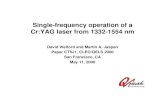 Cr:YAG laser layout - Q-Peak 2000... · 2014. 11. 15. · 2 3E, 3A 2 3E 3E 3A 2 1A 1, 1B 1 1 A 1, 1B 2 1 2 1E 1E Pump ESA ESA Laser Non-radiative Complications: Cr3+ ions Charge-compensation