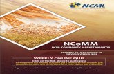 New NCoMM NCML Commodity Market Monitor Date: 05-06-2018 … · 2018. 6. 5. · Tur import up to 2 lakh tonnes has been allowed for the year 2018-19. Parity is in favour of importers