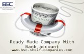 Ready made company with bank account-BSC & Associates