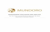 For The Three and Six Months Ended June 30, 2016 Expressed in … · 2019. 6. 17. · In Bulgaria, Mundoro proactively staked a 400 sqkm land position in an under explored region