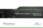 Evolution of Web Application Architecture - PHPDay Italy · Evolution of Web Application Architecture PHPDay Italy Kore Nordmann / @koredn /  May 14th, 2016