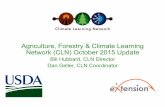 Agriculture, Forestry & Climate Learning Network (CLN ...files.ctctcdn.com/52db077a201/a59b899d-6d2f-4df7... · • The NEW eXtension i-Three = Issues, Innovation and Impact – Increase