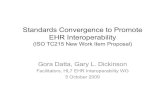 Standards Convergence to Promote EHR Interoperability...Standards Convergence to Promote EHR Interoperability (ISO TC215 New Work Item Proposal) Gora Datta, Gary L. Dickinson Facilitators,