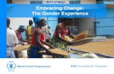 Embracing Change: The Gender Experience · Embracing Change: The Gender Experience P4P Purchase for Progress ) 1- P4P Global Gender Targets 2- Challenges faced from the Onset 3- The