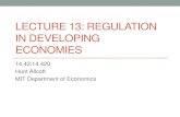 14.42 Lecture 13 slides: Regulation in developing economies...Riobamba Chimborazo Morona Santiago Macas Santa Elena Canar Azogues Cuenca Gualaquiza Puerto Azuay Bolivar Machala Pasaje