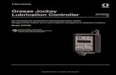 Grease Jockey Lubrication Controller€¦ · If the Grease Jockey Controller was previously set up to require a PIN Code: a. Use the UP and DOWN ARROW buttons to move up and down
